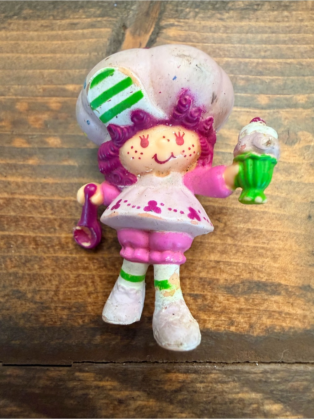 🍓 Vintage 1981 Strawberry Shortcake Raspberry Tart PVC Mini Figurine1.75” 🍓